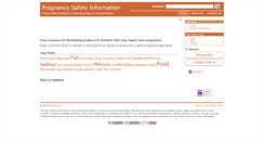 Desktop Screenshot of pregnancy-safety.info